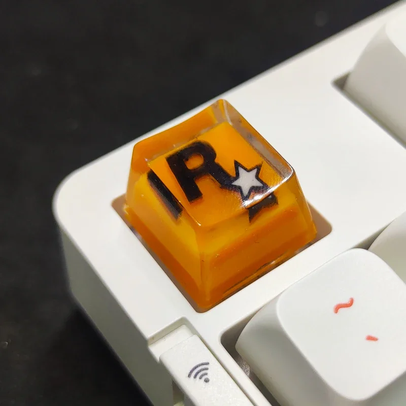 

R star logo three-dimensional icon personalized customization resin mechanical keyboard customization keycaps