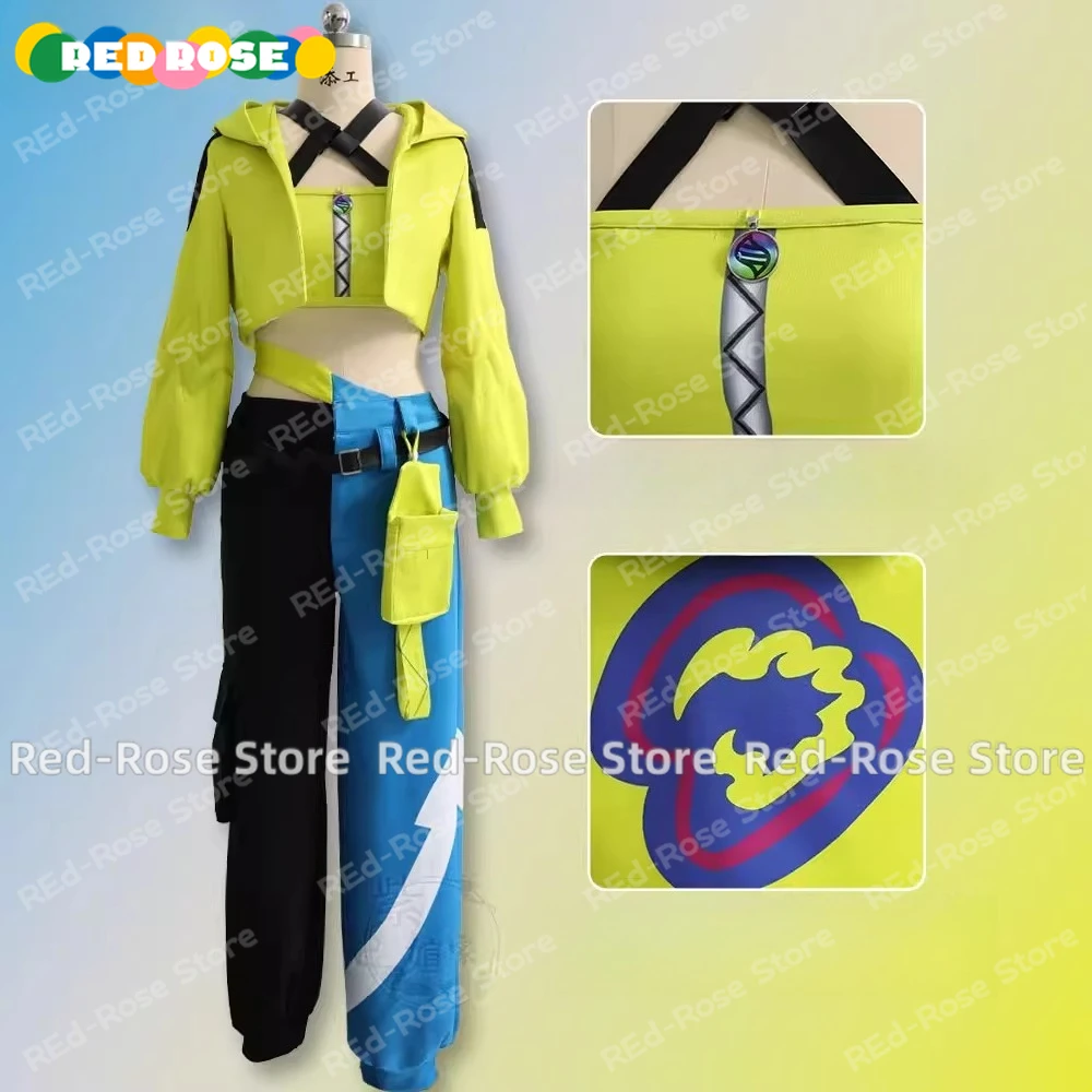 

Game Anime Cosplay Canari Cosplay Costume Punk ZA Outfit Uniform Halloween Carnival Party Christmas Play Role Clothes Clothing