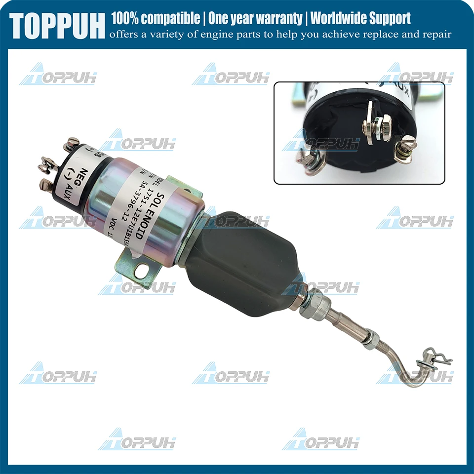 

SA-3796-12 Fuel ShutDown Solenoid 12V For Yanmar Tractor 1751-12E7U1B1S5A