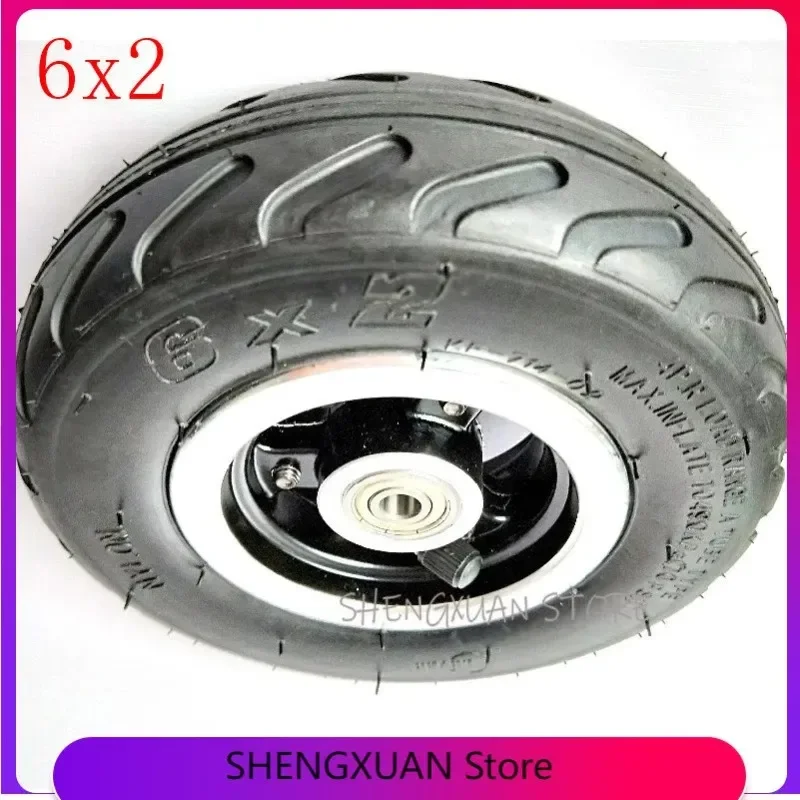 6X2 Tyre 6 Inch Scooter Tire & Inner Tube Set Electric Wheel Chair Truck F0 Pneumatic