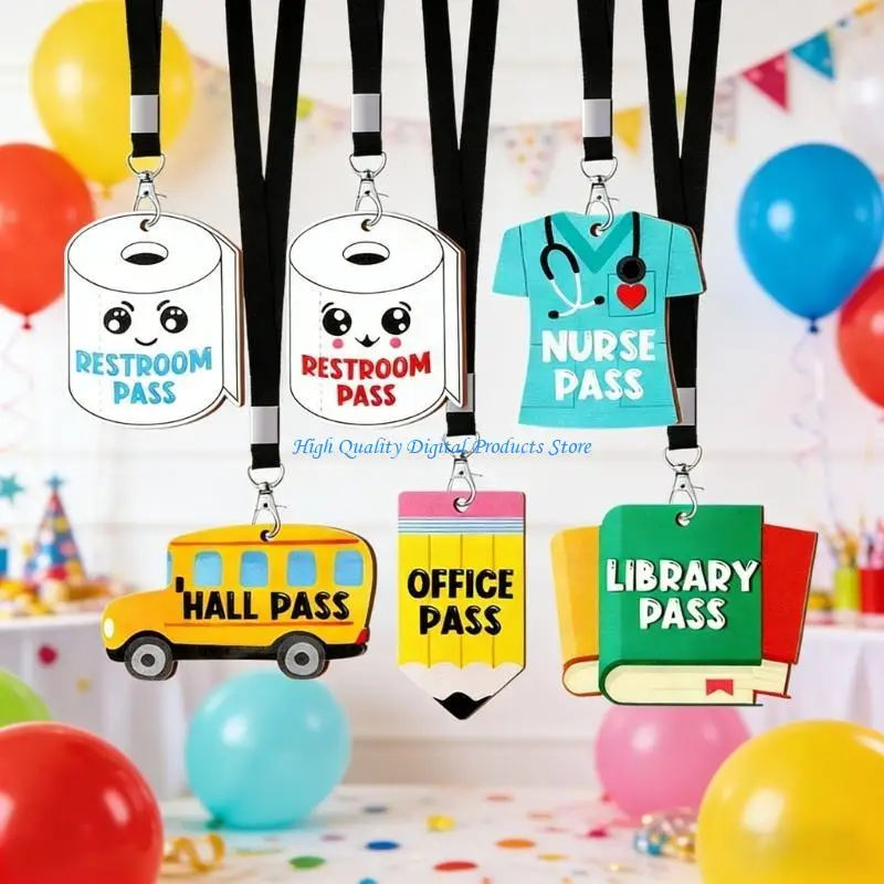U2JE Quick Setups Wooden Cartoon Party Tagging for Hanging Decors School Classroom