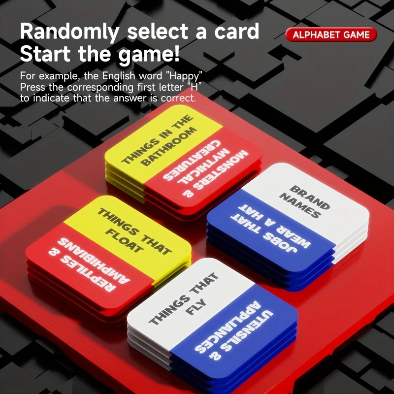 24-Key Spanish Alphabet Game (Digital Display Version) – Fun Brain Challenge, Fast-Thinking Board/Tabletop Game.