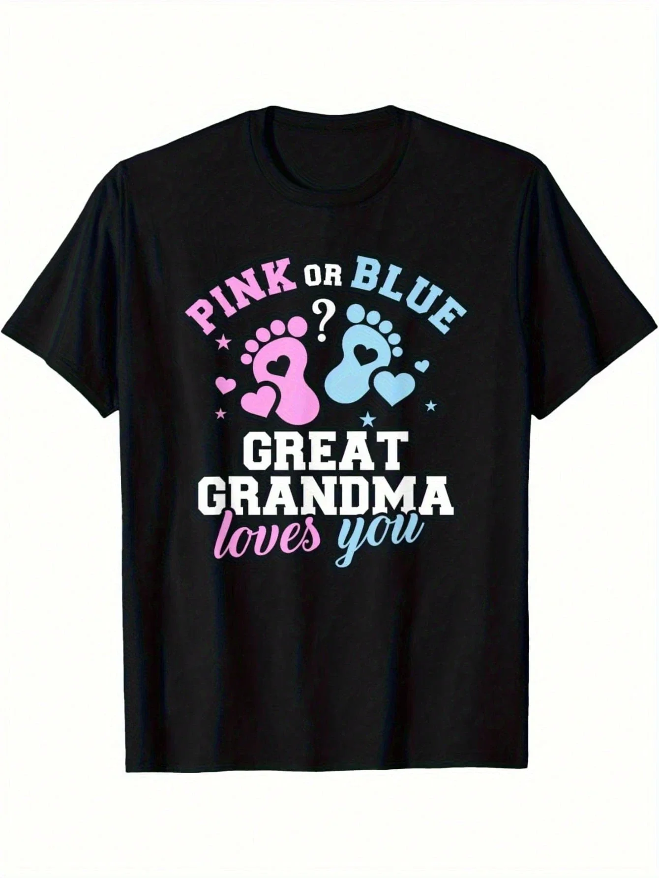 Gender Reveal Great Grandma Loves You Distressed Vintage T-Shirt, Baby Shower Gift, Pregnancy Announcement Outfit, Grandma Gift