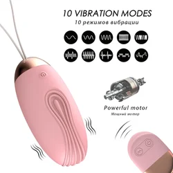 Wireless Remote Control Vibrator for Women 10 Speed Bullet Eggs Clitoris Stimulator Kegel Ball Sex Toys for Women Masturbators