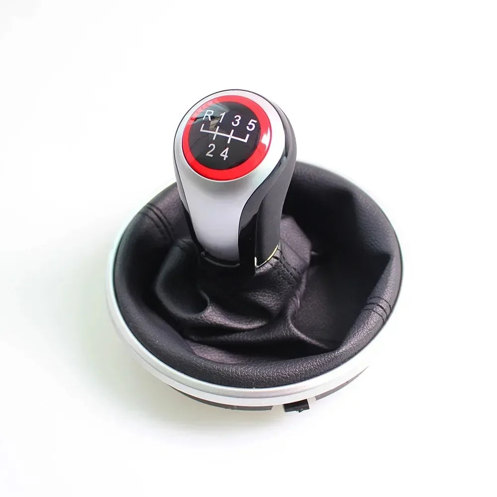Suitable for Skoda Fabia 2 2007-2010 / Roomster 2006-2010 Gear Shift Knob 5 Speed Lever Change Knob Gaiter Boot Cover Knob head