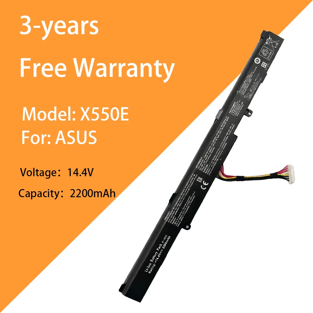 

14.4V 2200mAh Laptop Battery X550E for ASUS A41-X550E K550D X550D A550D X450J X751L