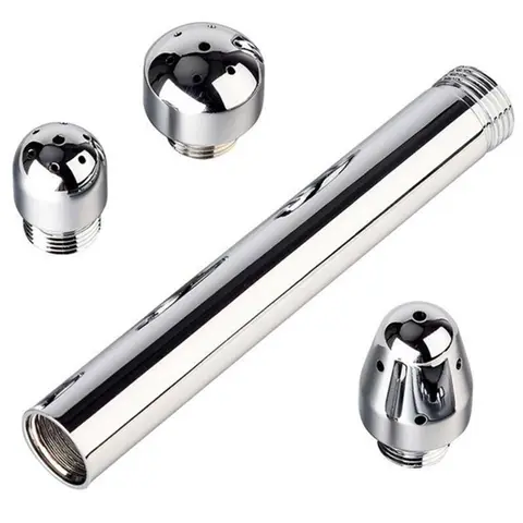 Anal Hygienic Shower For Bathroom Enema Water Nozzle With 3 Style Head Anal Ingredients Douche Vaginal Clean Kit Cleaner Tool