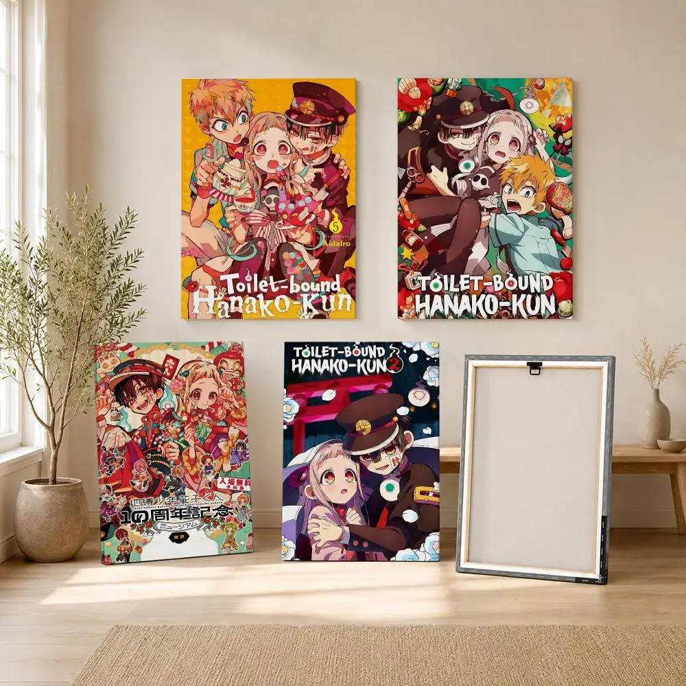 Hot Sale T-Toilet-Bound H-Hanako-kun Painting Calligraphy Canvas Wall Art Living Room Bedroom Hallway ClearPrint Non-Fading&Gift