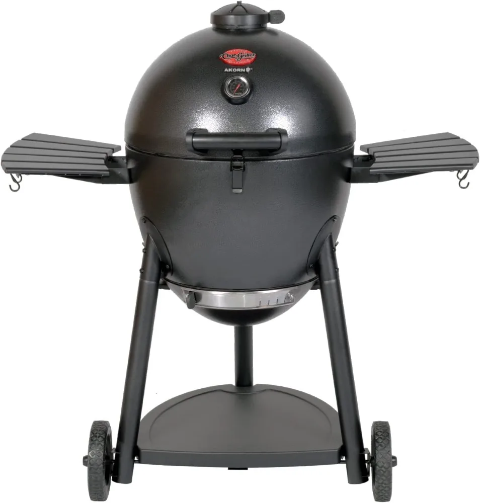 

Char-Griller® AKORN® Kamado Charcoal Grill and Smoker with Cast Iron Grates, Warming Rack and Locking Lid with 445 Cooking