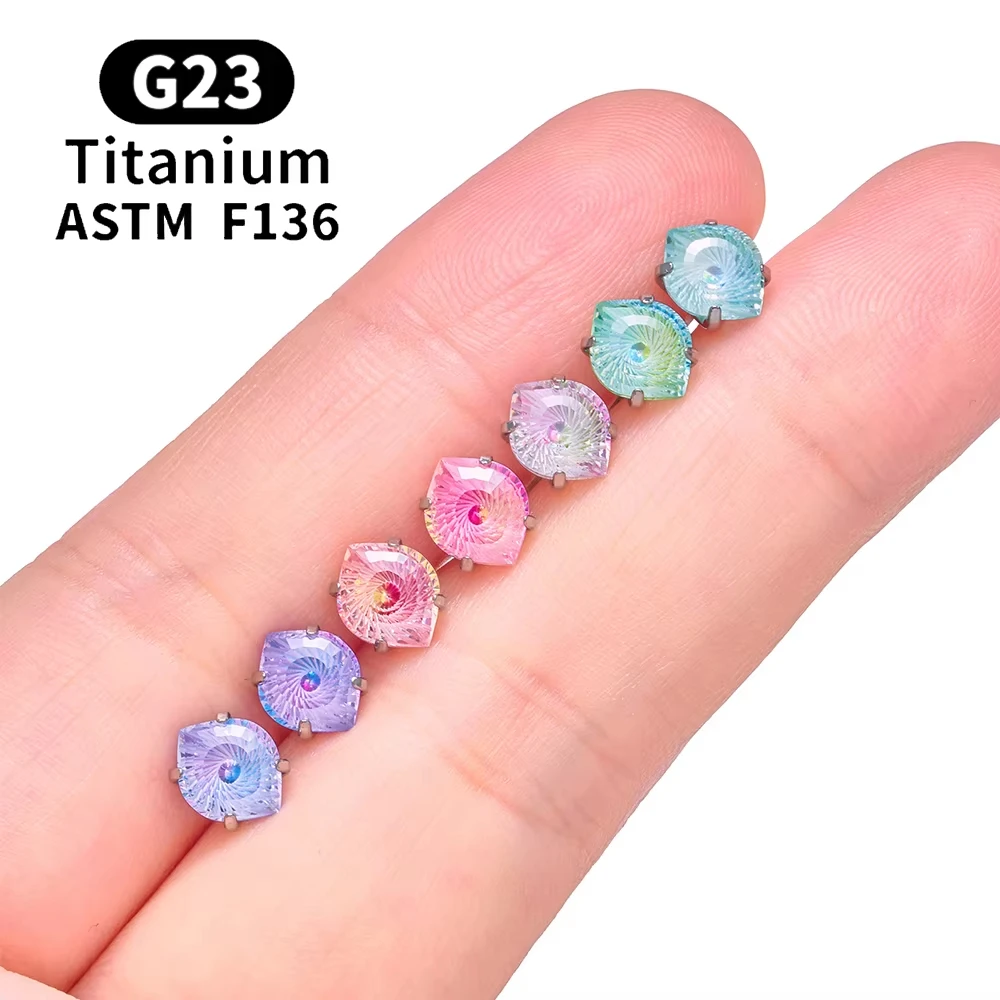 1 unidad ASTM F136 16G CZ Pend - Body Jewelry Ear Piercing reseña y precio