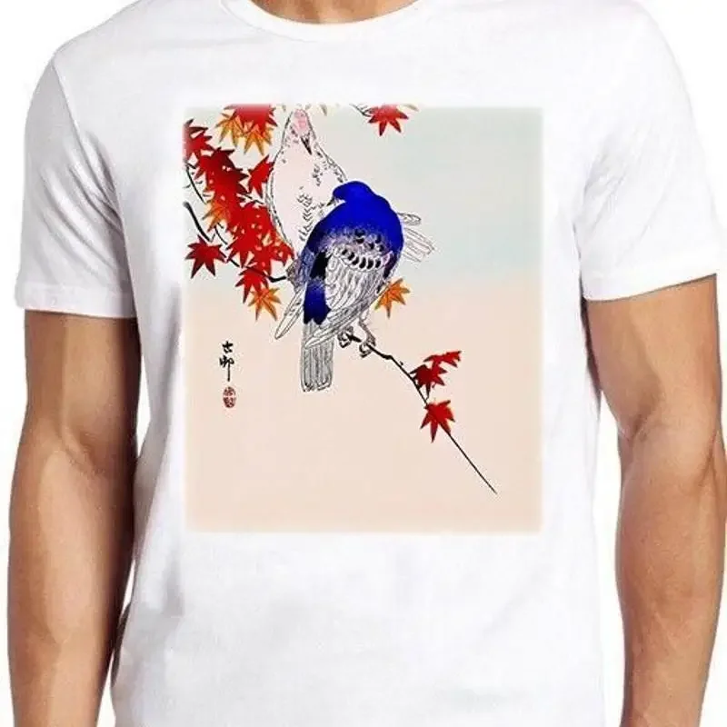 Two Pigeons On Autumn Branch Funny Gamer Cult Movie Music Gift T Shirt M949