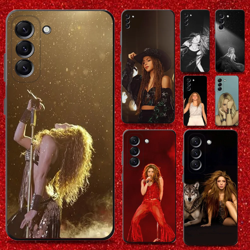 

Singer Famous S-Shakira Phone Case For Samsung Galaxy A13,A21s,A22,A31,A32,A52,A53,A71,A80,A91 Soft Black Cover