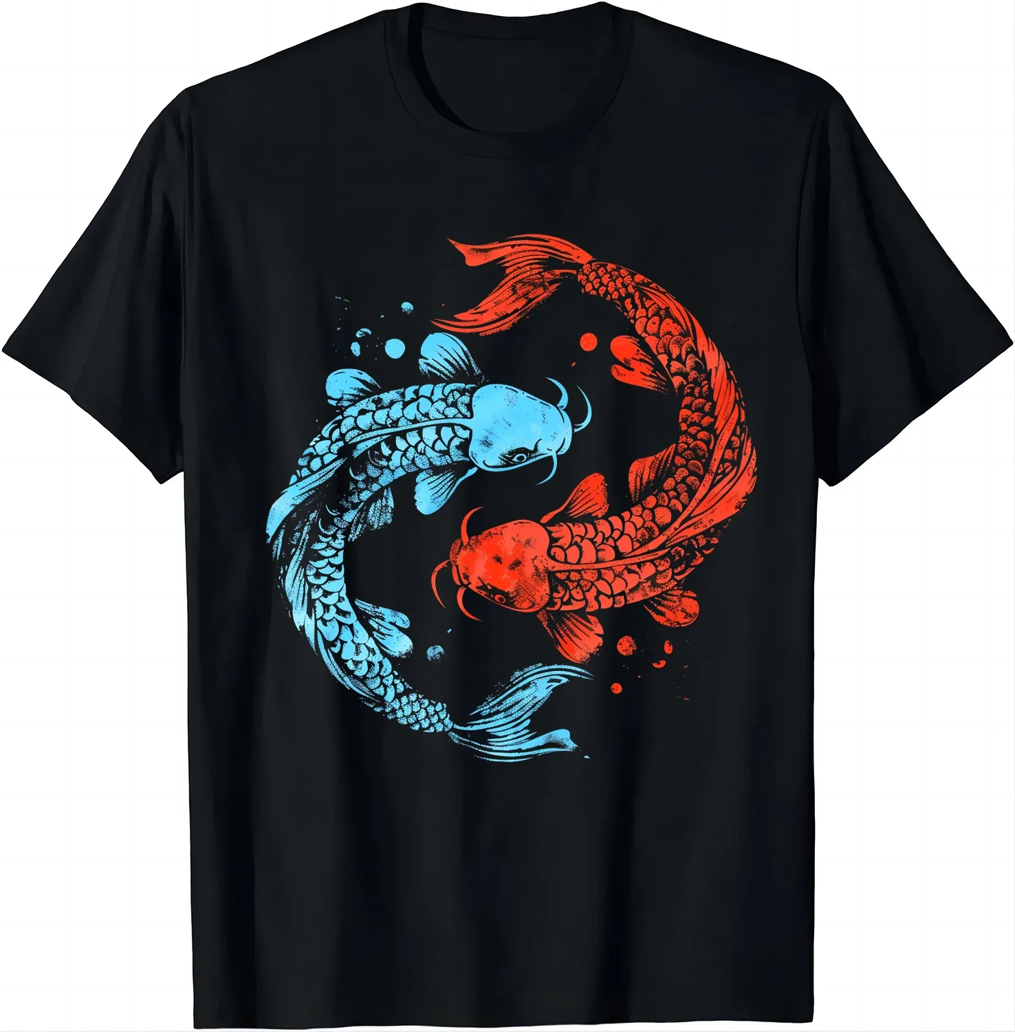 Koi Fish Yin Composer T-Shirt pour hommes et femmes, Nano Istic, Taiji, Yin-Yang Kung Fu Clothing, T-Shirts