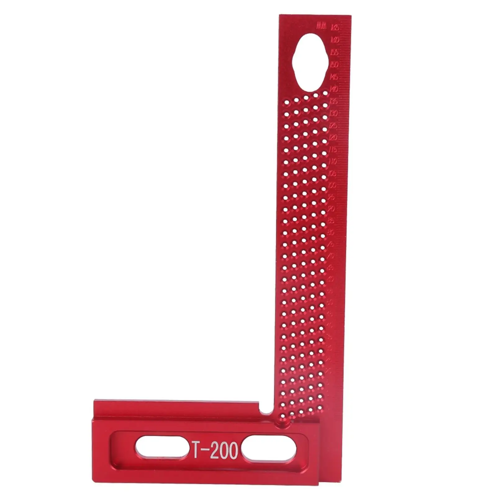 Aluminum Alloy Hole Ruler Measuring Tool for Woodworking - Rust-Proof, Wear-Resistant Accessory