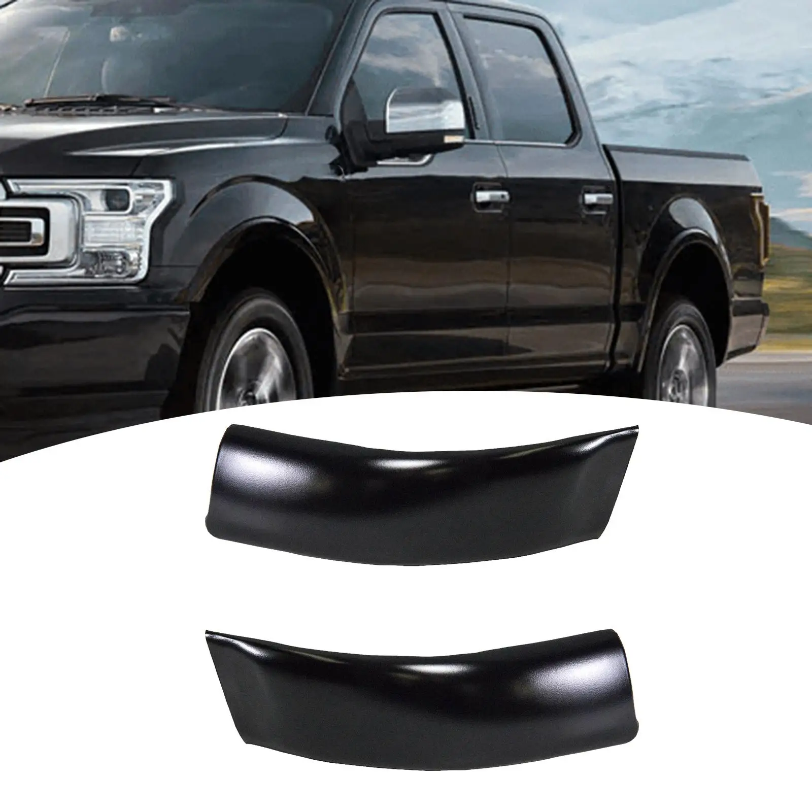 8C3Z-2551729-aptm Pair Roof Corner Molding Trim Accessories 8C3Z2551728aptm Replace for F250 F350 F450 Super Duty F550