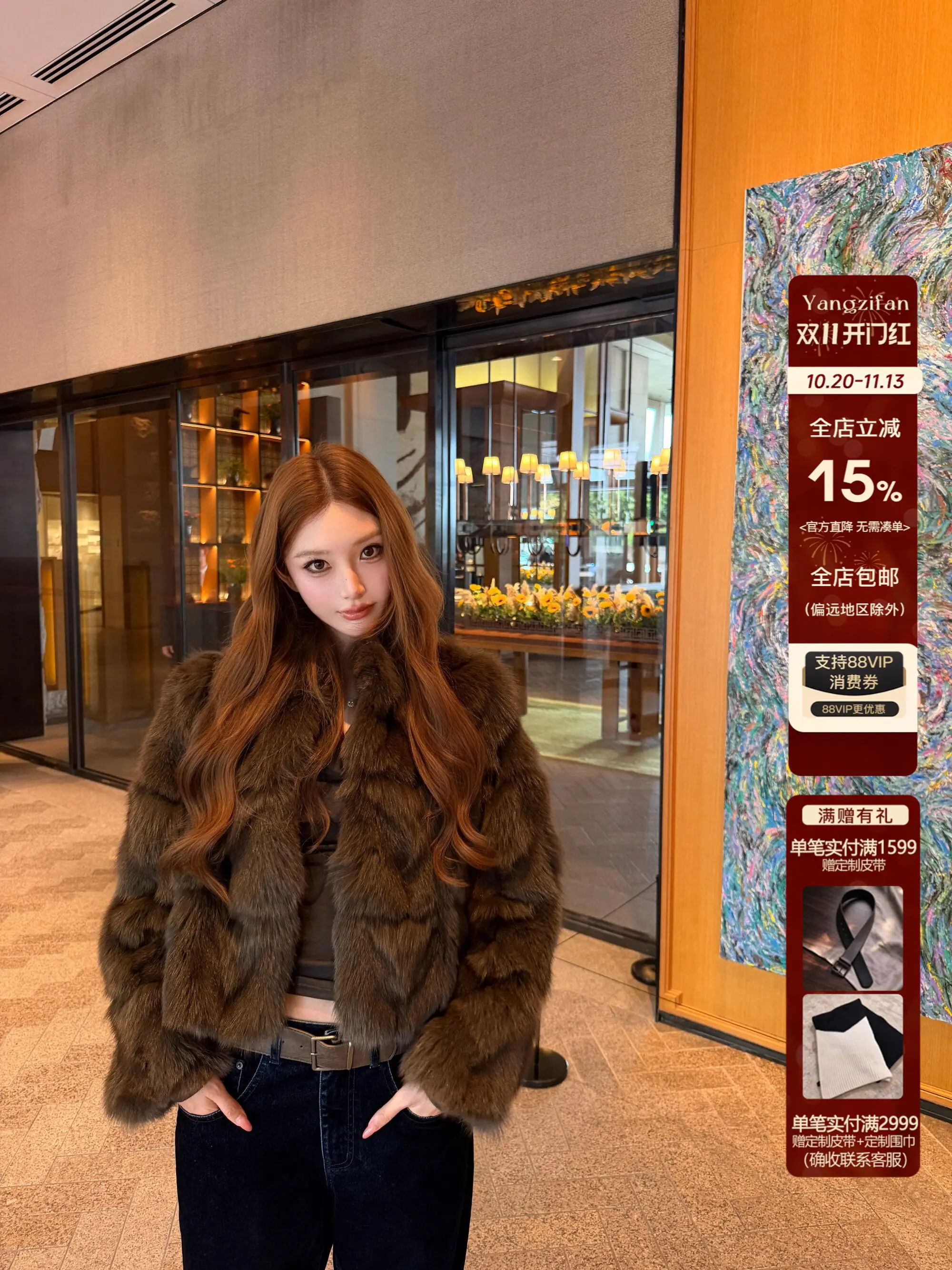 BFFUR 2026 New Women Sable Color Fox Fur Coat Stand Collar Winter Jacket Trendy Real Fox Fur High Quality Warm Short Outwear