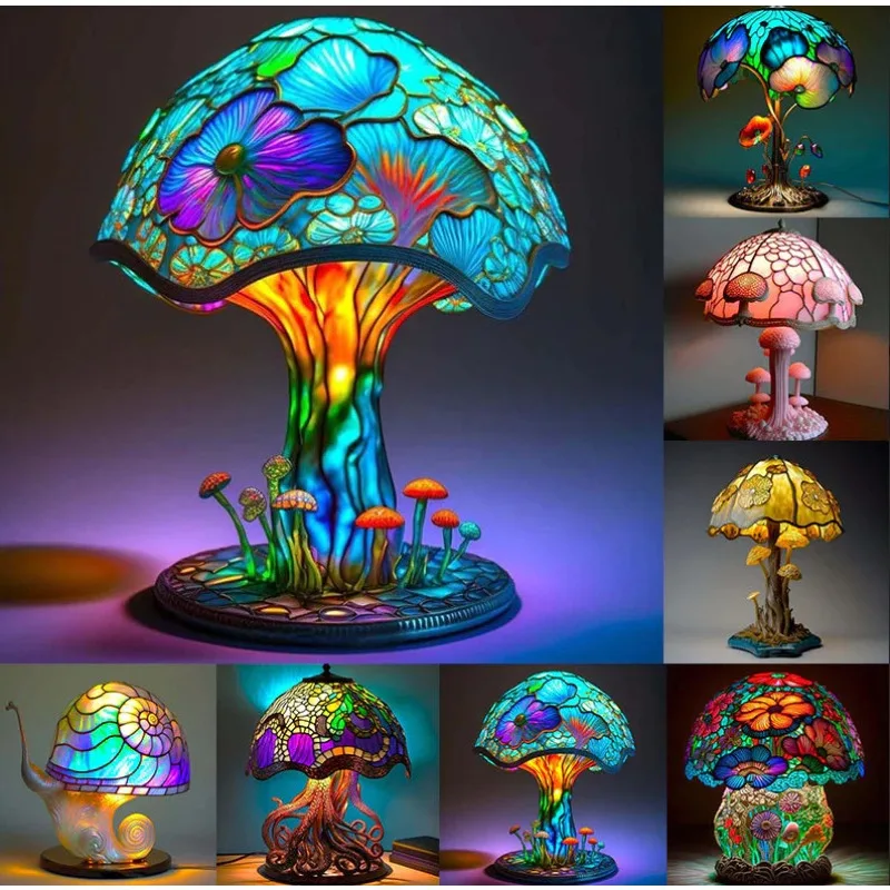 

Magic Mushroom Light Decoration Home USB Connected Light Bulb Design Mushroom Dark Decoration