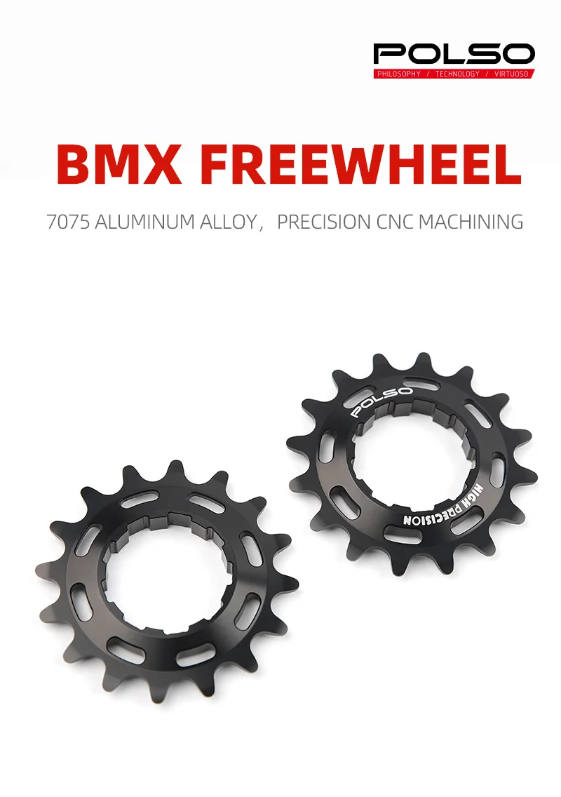 POLSO BCR01 Aluminiumlegierung BMX Racing Kettenrad 16T 18T Cog Singple Speed Fahrradteile – Detail 1
