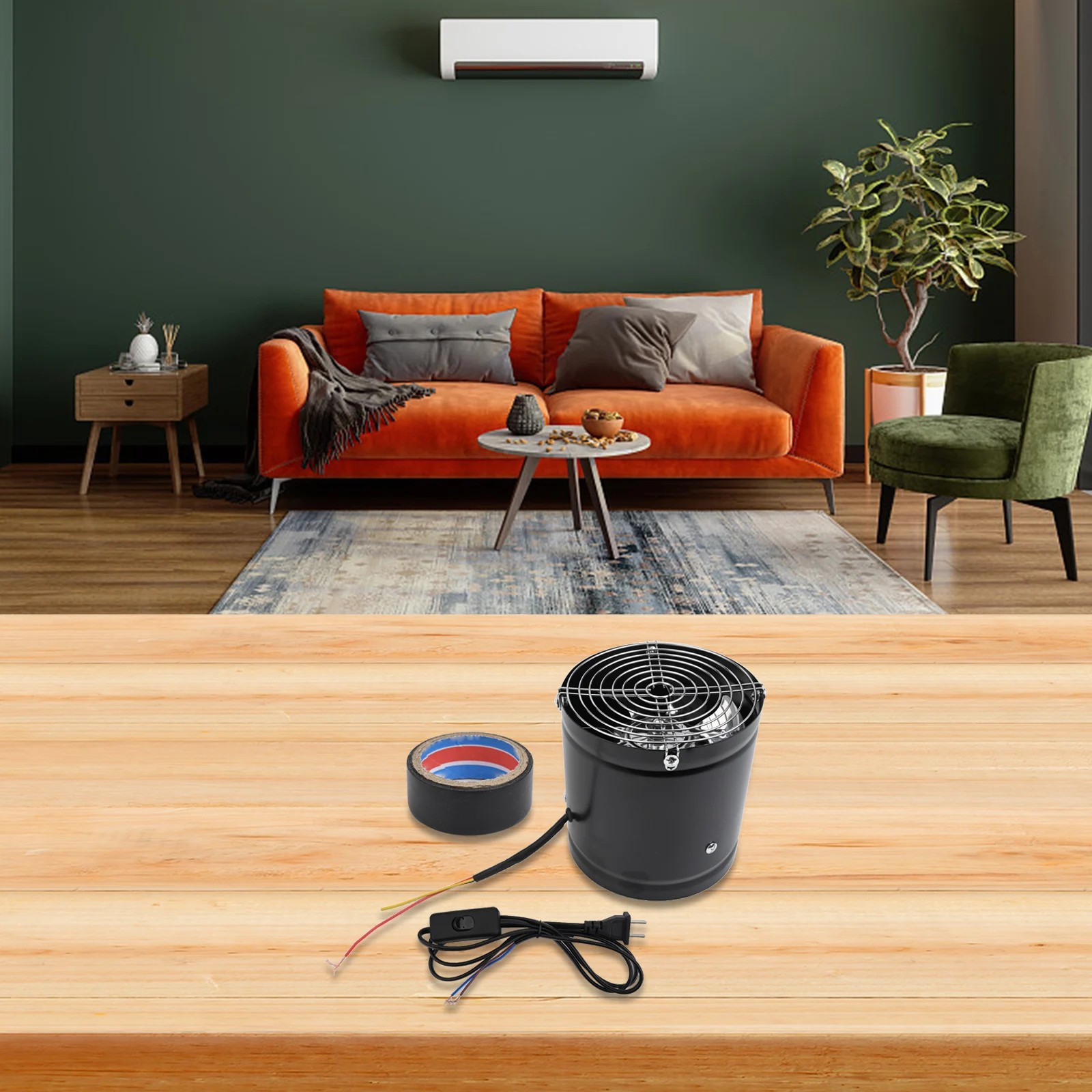 Air Circulation Ventilation Solutions Kitchen Exhaust Fan Turbo Motor Fan Blower White Compact Size Effective Heat Dissipation