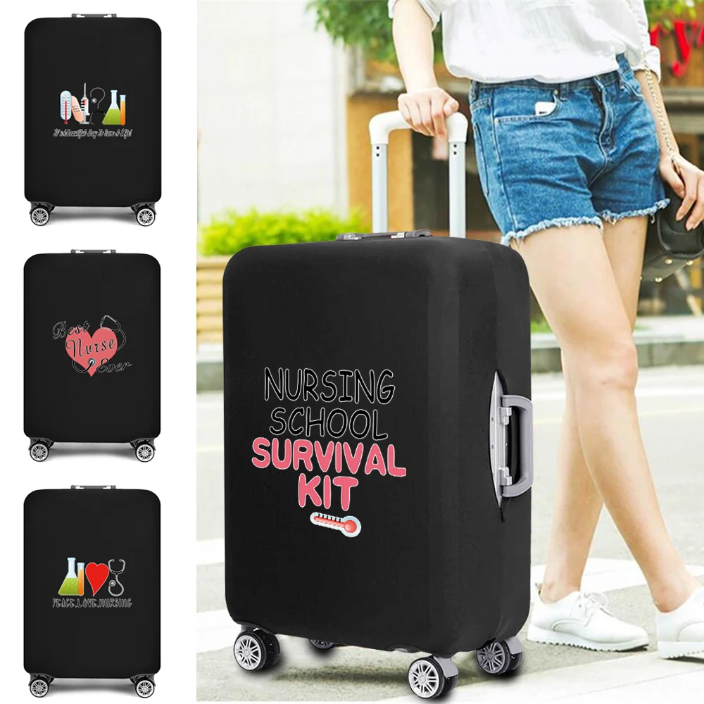 

2022 Elastic Dust Cover Cartoon Luggage Cover 18-32 Inch Travel Suitcase Case Protective Sleeve Nurse Pattern Travel Accessories