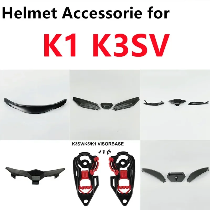 

K1 Helmet Accessories for AGV K3SV K5S K5 K1S K1 Ventilation Visor Base Lock Capacete Para Moto Accessories Parts