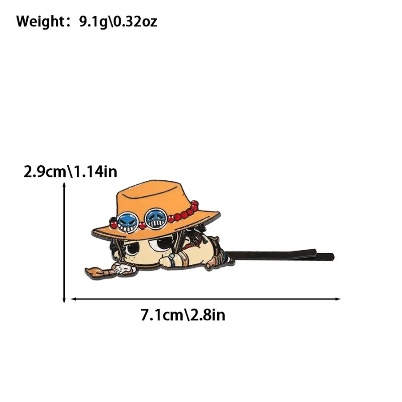 Цельная обезьяна-D-Luffy Roronoa Zoro, милая заколка для волос с героями мультфильмов, хорошая цена, модная индивидуальная заколка для челки, аксессуары для волос, подарки