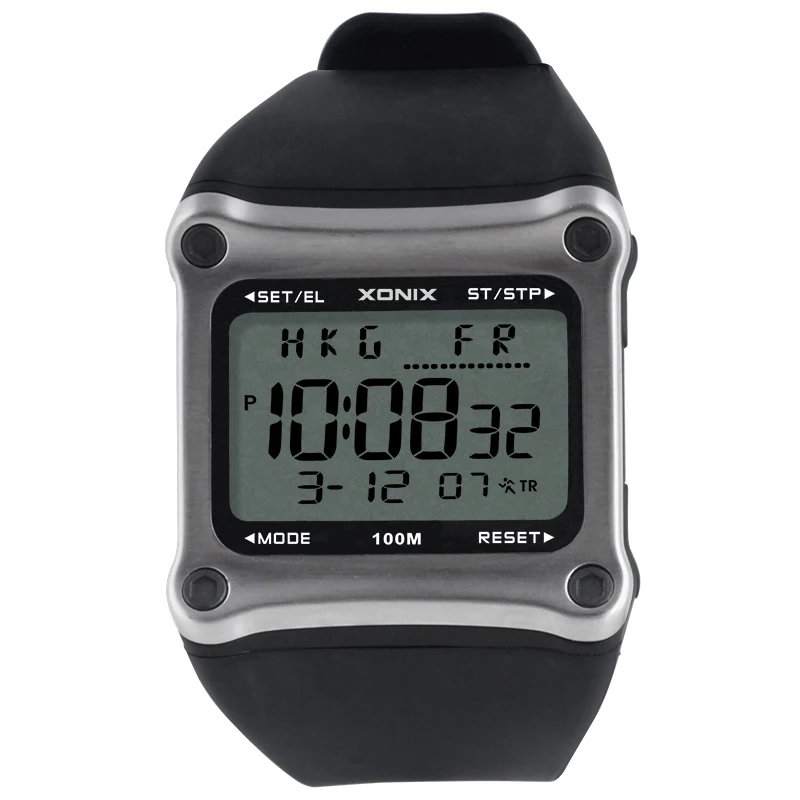 XONIX Multifunctional Sports Tide Men's Electronic Watch Digital Luminous Swimming Diving Student Watch Male CH