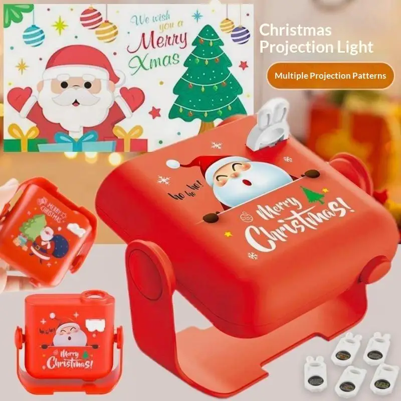 Christmas Indoor LED Projector Light 1 Set Landscape Projection Lamp Fun Kids Toy Ideal Budget Xmas Holiday Gift for Family
