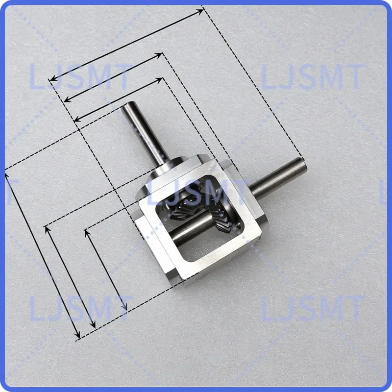 for 1:1 Cross Commutator Right Angle Drive Gearbox 1M 20T 8MM Spiral Bevel Gear Reducer