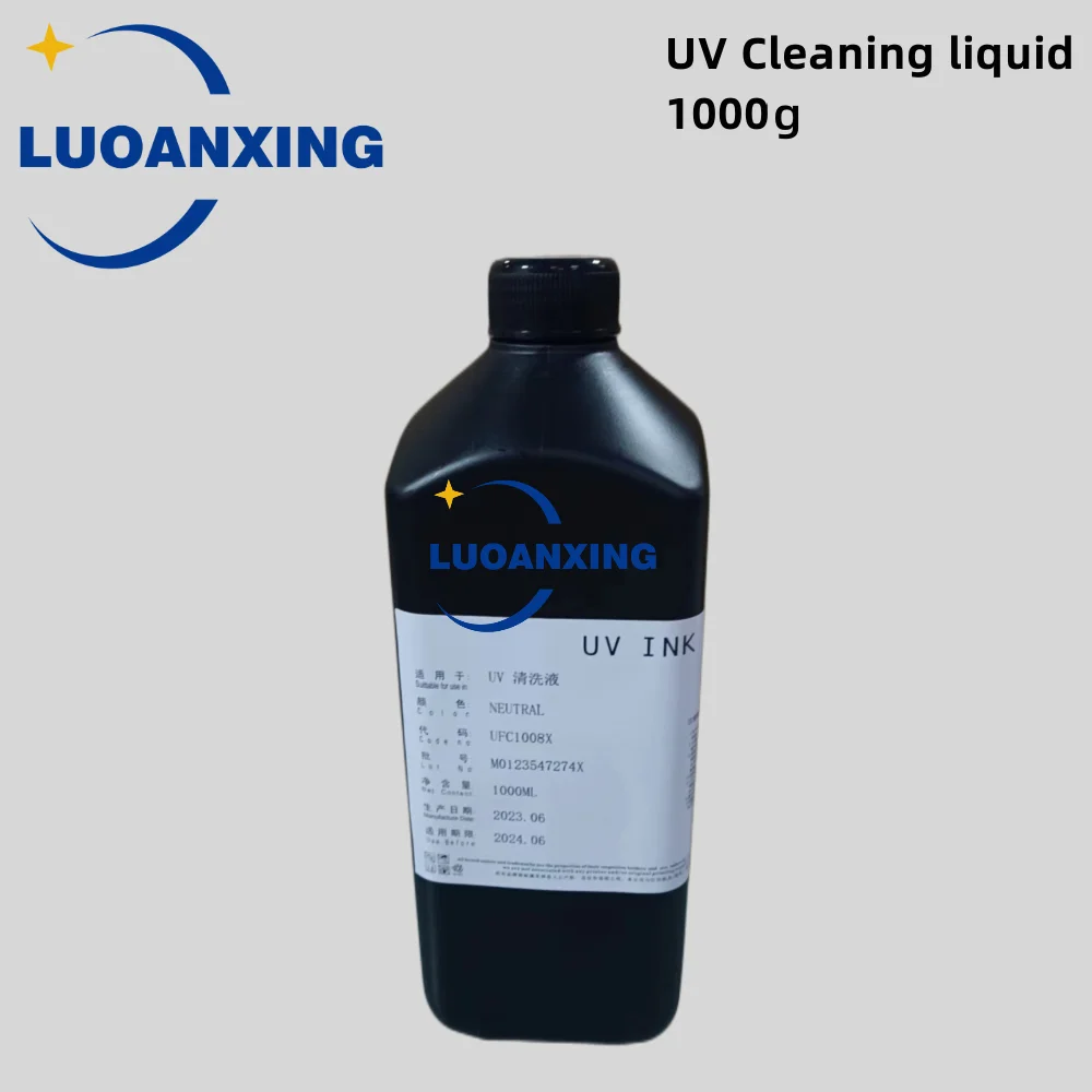 1000ML 500MLUV Cleaning Liquid For Epson  Mimaki UV Printer Cleaning Fluid For UV Printhead Cleaning Solution UV Ink Cleaner