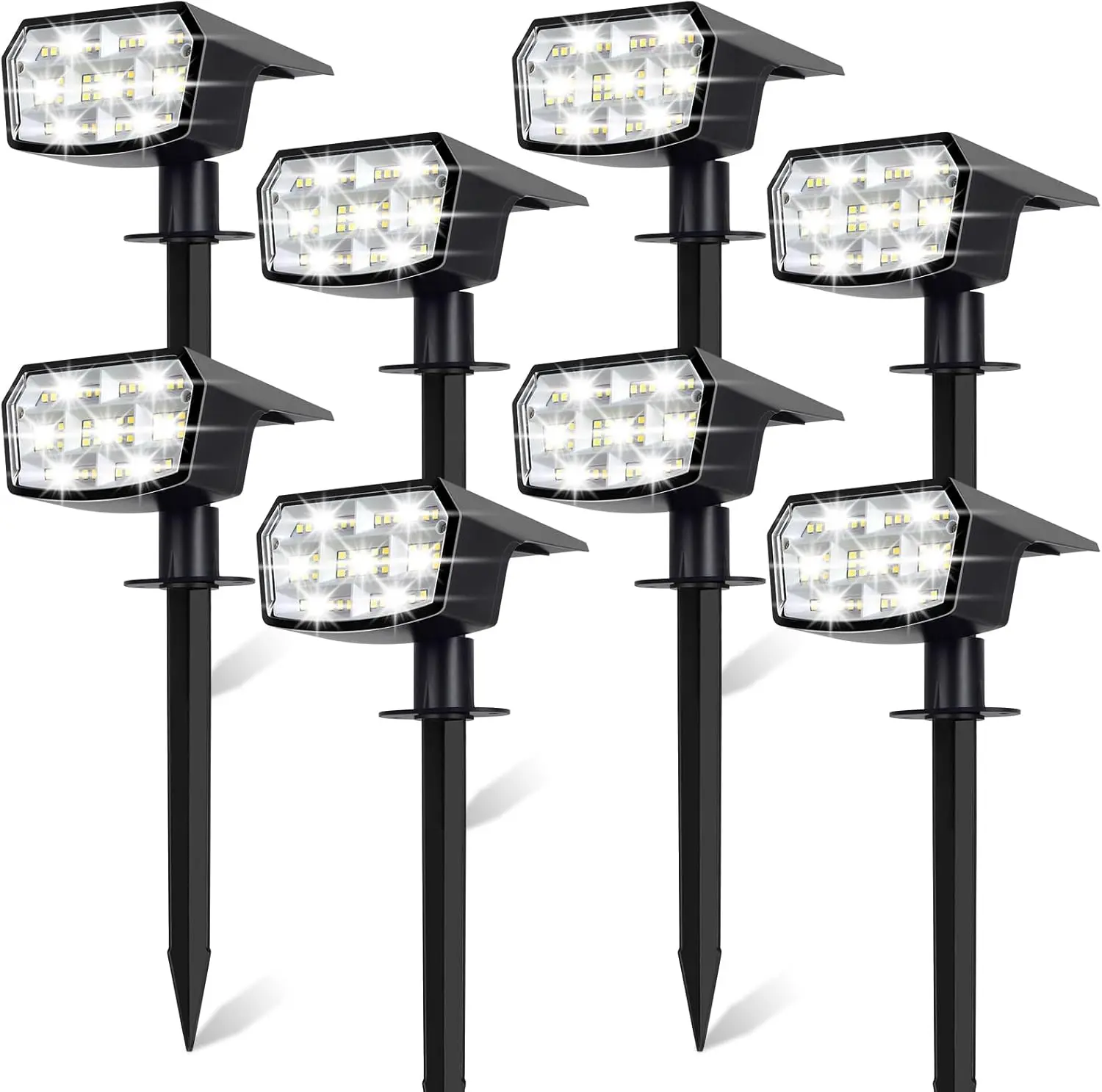 Landscape Lighting Frosted Glass 4x4 Post Fit Torch Flame 96LED Summer Warm White