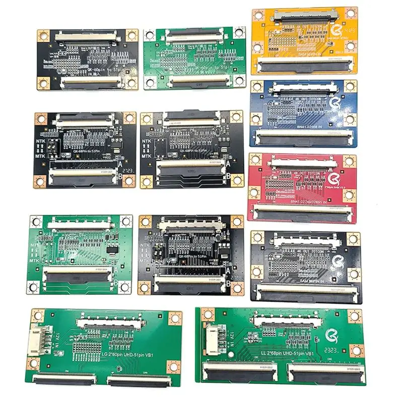 

96Pin To 51Pin LVDS FPC VBYONE Converter Board For 4K LCD LED TV Panel Repair Replacement Adapter Card-F(x)