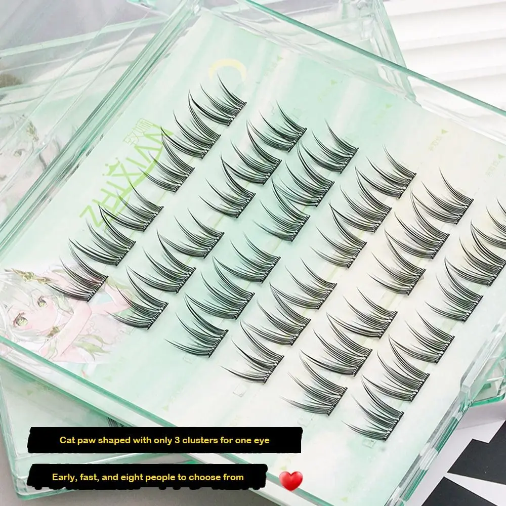 Novos cílios autoadesivos reutilizáveis sem cola cílios naturais cluster 10 linhas cílios autoadesivos