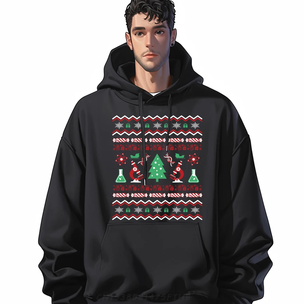 

Science Laboratory Ugly Christmas Sweater Dna Microbiology Blank Hoodie Polyester Anime Hoodie For Men Character