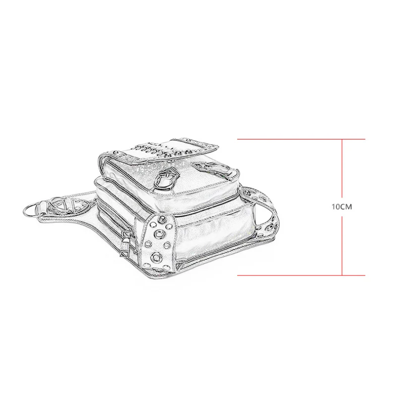 Поясная Сумка Chikage для мужчин и женщин, забавная уличная спортивная женская сумочка кросс-боди из экокожи в европейском стиле, панк