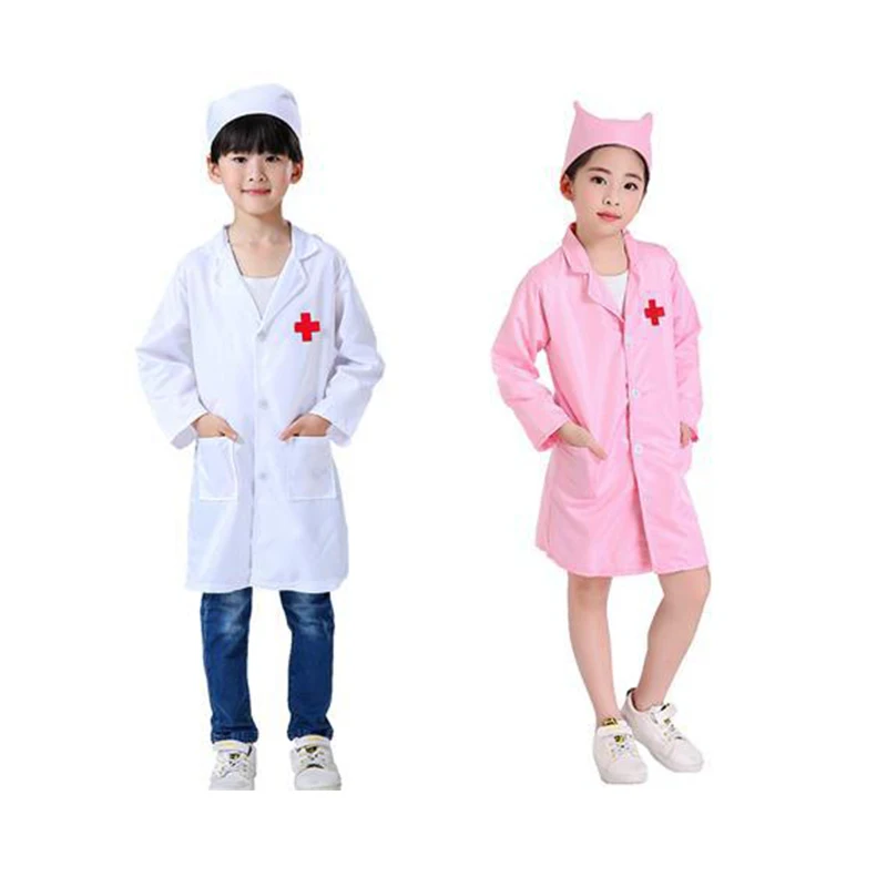 

Doctor Nurse Uniforms Fancy toddler Halloween Role Play Costumes Party Wear Doctor Gown