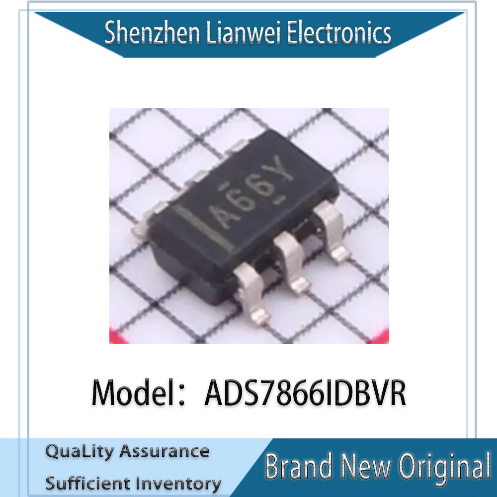 

100% New Original ADS7866IDBVR A66Y ADS7866IDBVT IC Chipset SOT-23-6