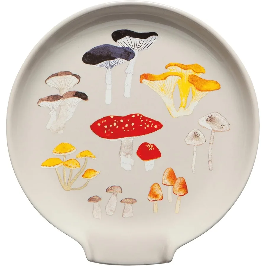 

Field Mushrooms Stoneware Spoon Rest