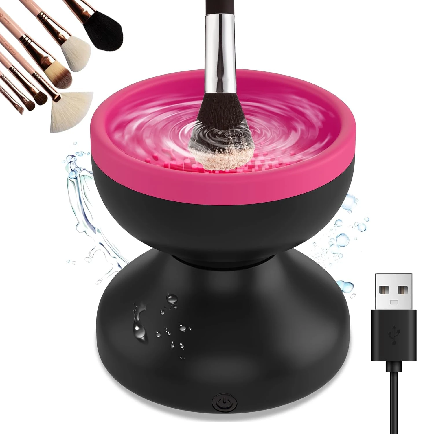 

rade your makeup game with our innovative automatic brush cleaner. Say goodbye to tedious cleaning and hello to effortlessly bea