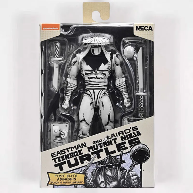 

Foot Elite Assassin NECA 54542 Figure Teenage Mutant Ninja Turtle Action Figuras 7-Inch Eastman & Laird's Figurine Original Gift