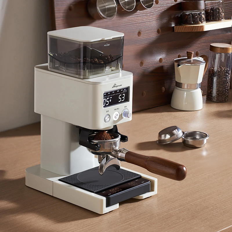 Electric Coffee Grinder Adjustable Burr 30 Levels Of Grinding For Espresso Easy To Clean Send Coffee Scales And Sealed Bean Jars
