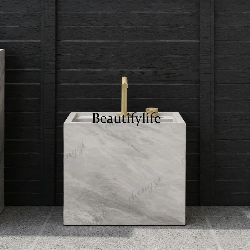 H134 A74 rock slab mop pool household washing mop pool balcony mop pool bathroom sink