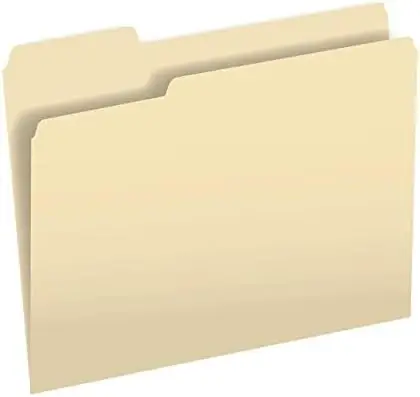 

100 Pack 1/3 Cut File Folders Letter Size 8.5x11, Heavy Duty Fiber, Easy Labeling & Organization