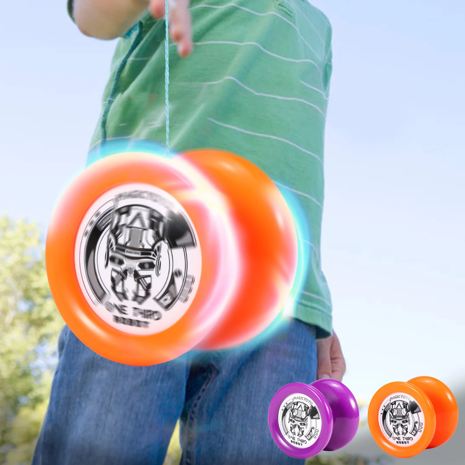 MAGICYOYO D2 Professional Yoyo U Bearing Lightweighted Yoyo for Amateurs Beginners Professional Players Gift Toy for Kids Boys