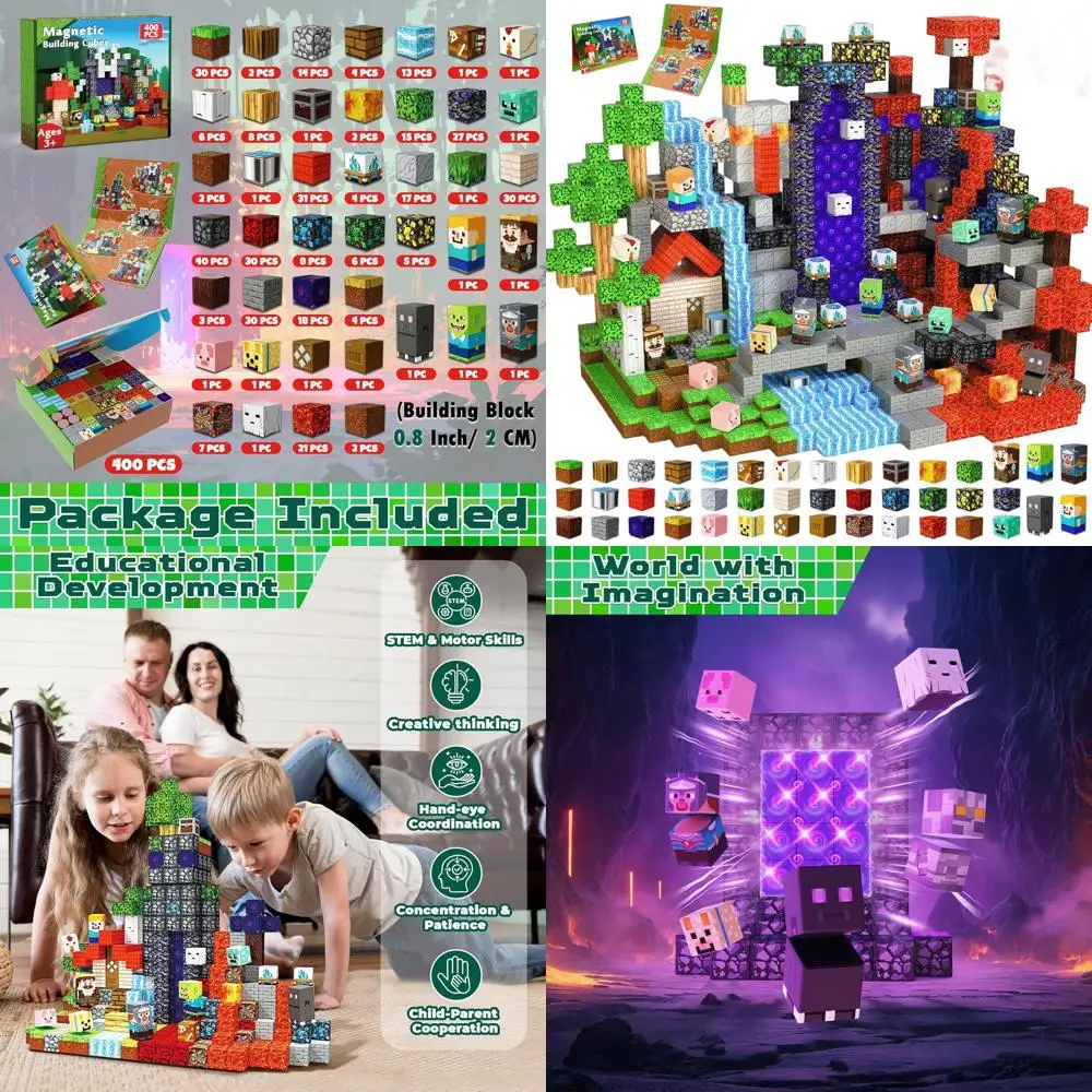 子供向け磁気ブロック 4～8歳 - 男の子と女の子のためのモンテッソーリSTEMおもちゃ、感覚遊び、クリスマスや誕生日のギフトに最適