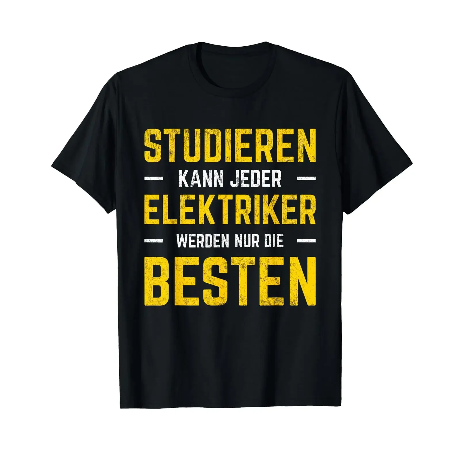 Anyone Can Study Tradesman Electrician T Shirt vintage Washed homme Stretched Soft Slightly Top For Everyday Wear Stylish