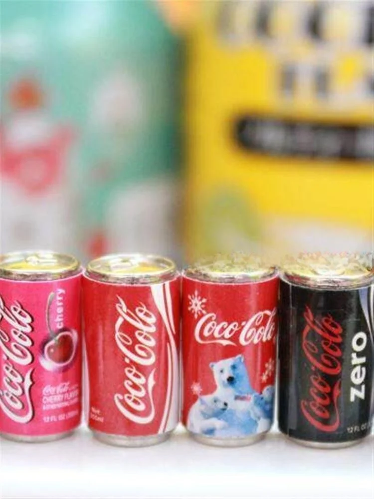 Set de Juguetes de Aleación Coca-Cola para Tienda de Conveniencia en Miniatura, Regalo Creativo Personalizado para Niñas, Escenarios de Vida en el Hogar, Modelo Estático