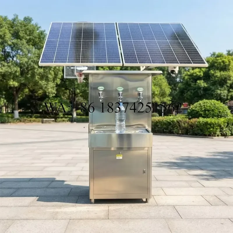 Wmwmnu Off Grid Drinking Water Station Solar Powered POU Water Purifier for Remote Communities