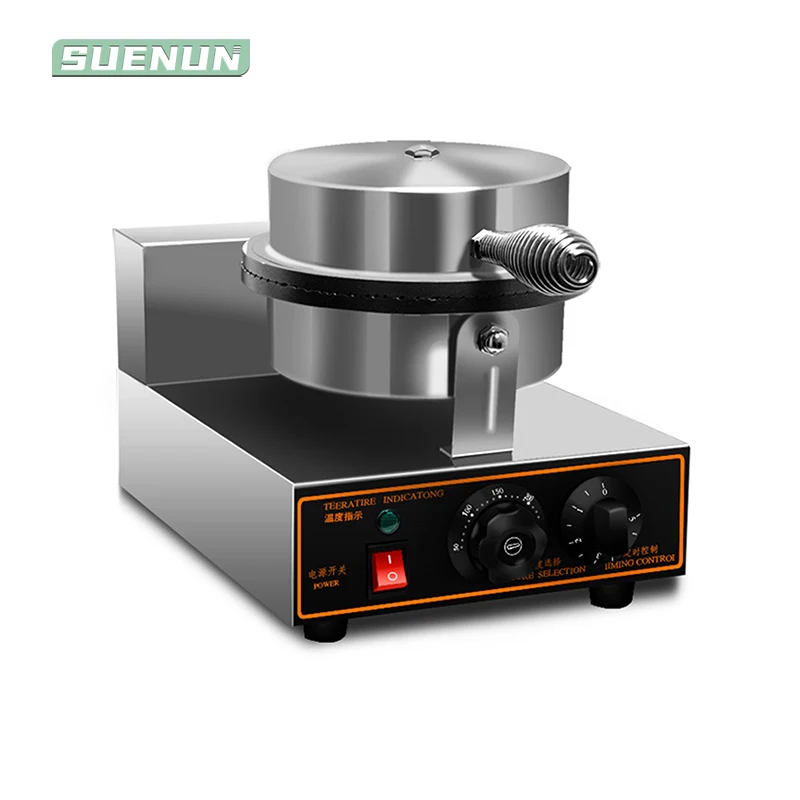 

Commercial electric ice cream cone machine non stick Waffle Cone Machine High Power egg roll machine iron plate cake oven