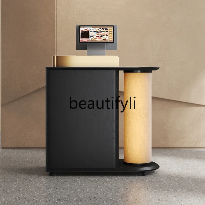 New Chinese Restaurant Welcome Taichung Antique Reception Desk Small Consultation Black Store checkout page